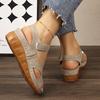 Women'S Stylish Sandals - Lightweight Cushioned Sole, Comfortable and Versatile Sandals with An Open Magic Buckle Closure.