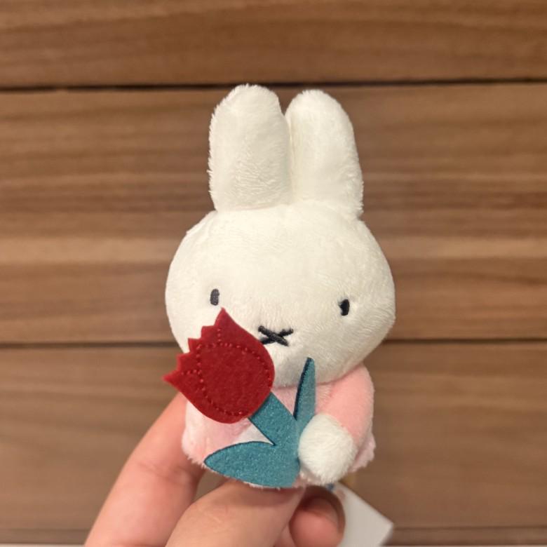 Miffy Flower Language Rabbit Charm: Tulip, Lily, Cherry Blossom Toy Pendant Keychain