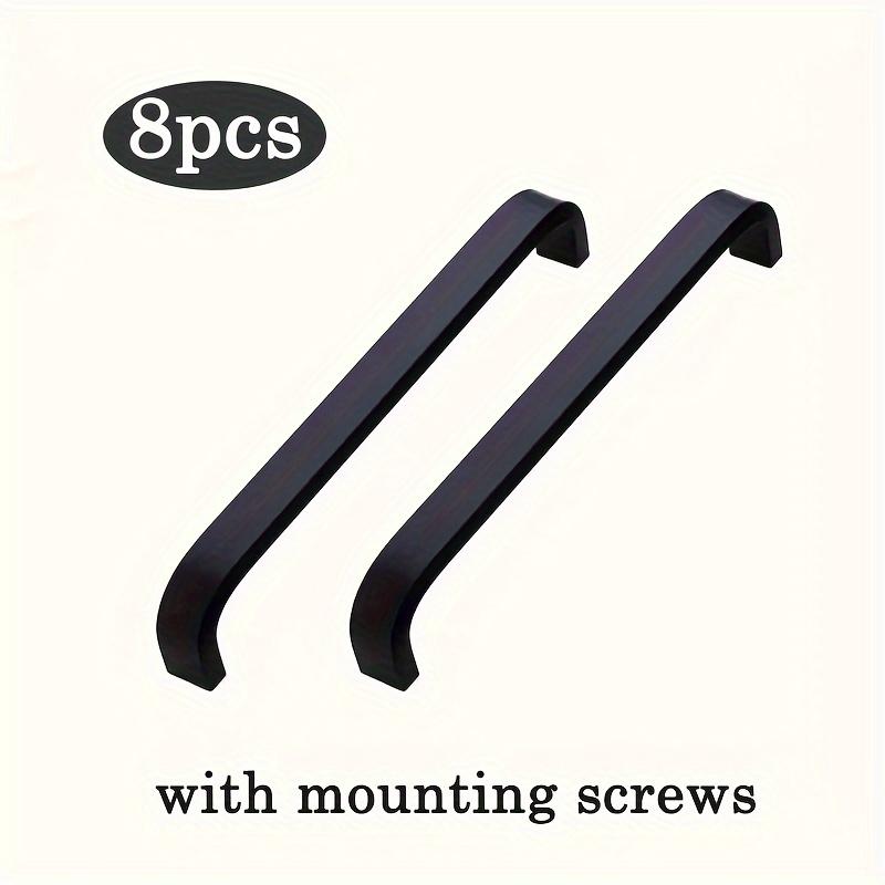 8pcs Cabinet Pulls Drawer Pulls, Aluminum Kitchen Cabinet Pulls, Modern Kitchen and Bathroom Cabinet Hardware Cabinet with Mounting Screws