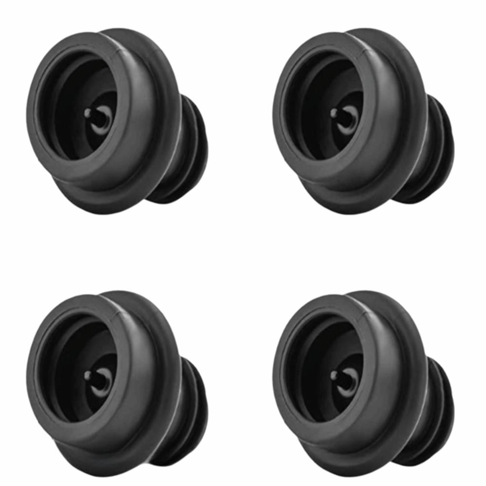 8pcs Vacuum Seal Silicone Wine Stoppers Black Freshness Preservation Stoppers  Bottle Sealing