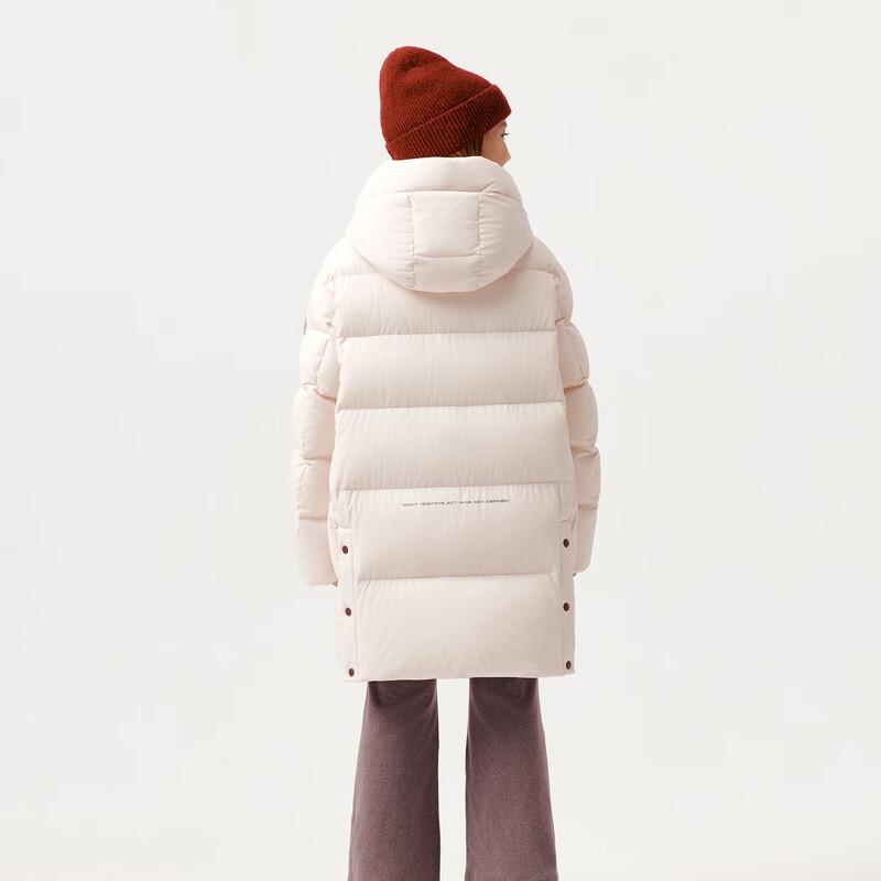 Tanboer Unisex Kids Hooded Goose Down Puffer Jacket