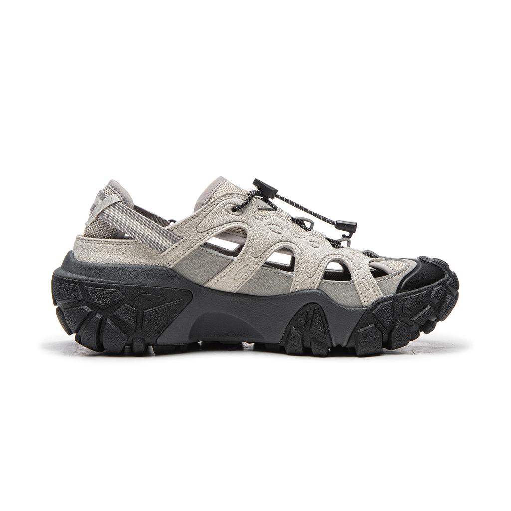 Li Ning Sand Dune Slip Resistant, Abrasion Resistant, Lightweight River Trekking Sandal Women's Gray AGUW028-1