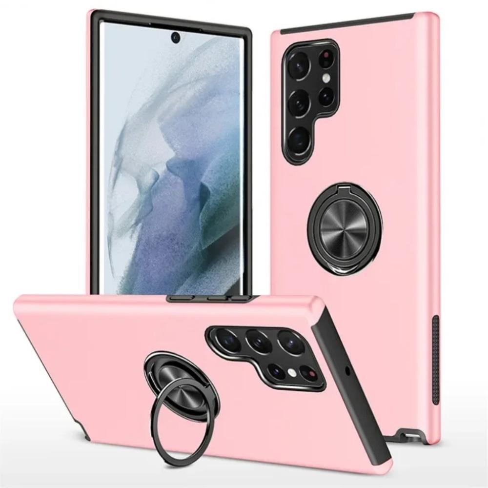 Premium Anti Theft Ring Stand TPU Bumper Shockproof Phone Case For Samsung Galaxy S26 S25 S24 Ultra S23 FE S22 S21 Plus Cover
