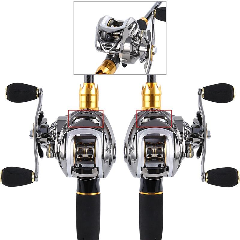 Canne à pêche Casting Combo 2.1M pôle de leurre en carbone avec moulinet Baitcasting gauche droite