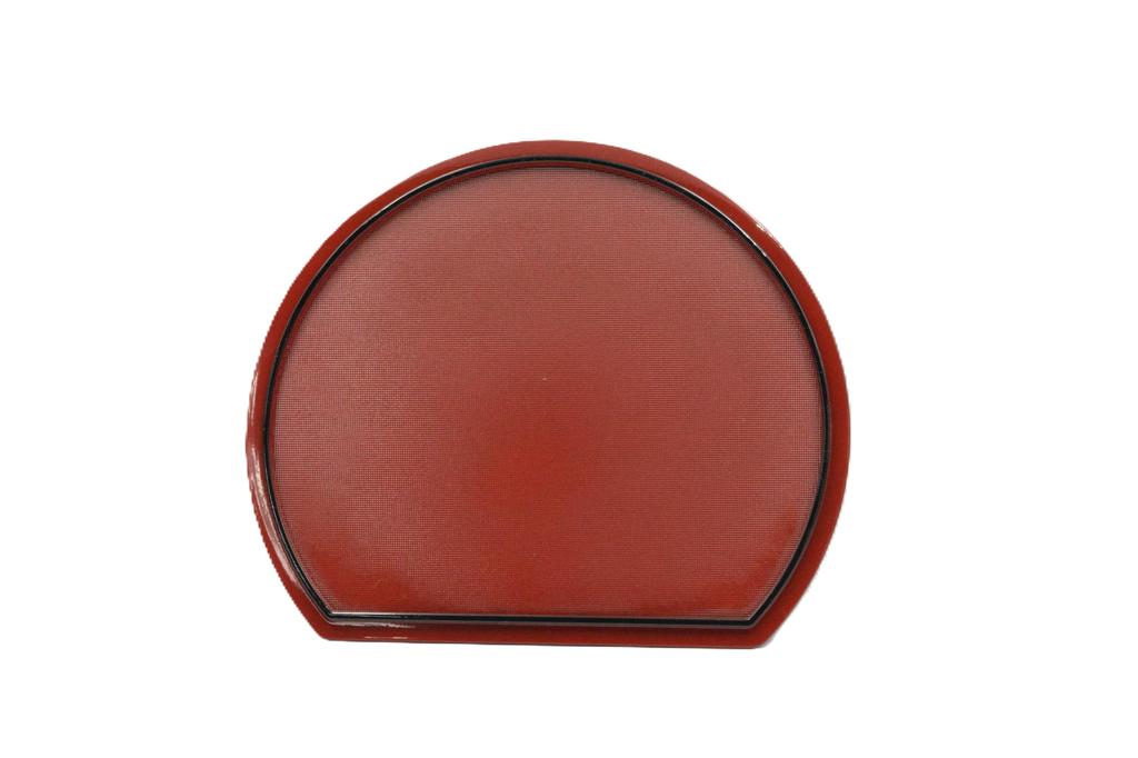 Set of 5 36cm Half-Moon Trays, Reversible, for Entertaining or Guests, by Tsunoda Seibei Shoten, Kishu Lacquerware