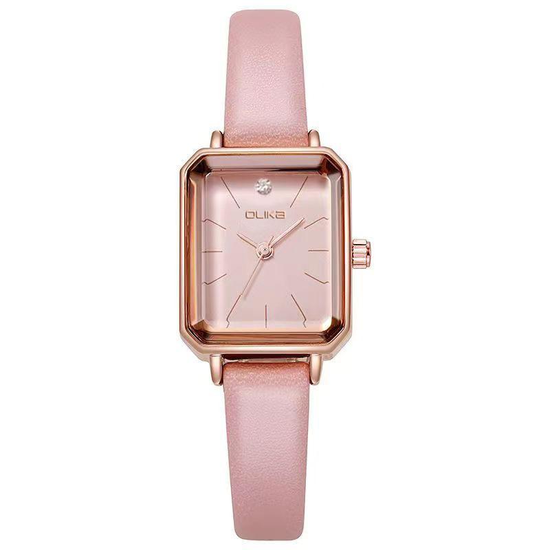 

Top Brand New Women s Square Small Dial with Diamonds Waterproof Korean Style Casual Women s Quartz Wristwatch