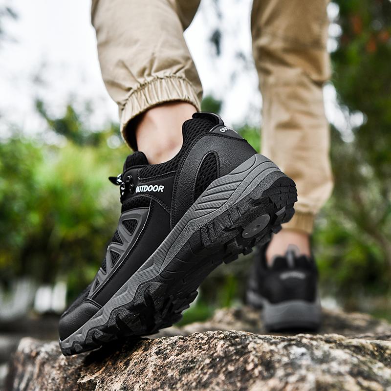 Large Size Anti Slip and Wear-resistant Outdoor Leisure Sports Shoes Hiking Shoes Hiking Shoes Off-road Running Shoes Men's Shoes