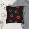 Love kiss Red lips print  Pillowcase Merch Printing Cushion Cover  Throw Pillow Cover Bedroom Decoration Zippered Multi Size