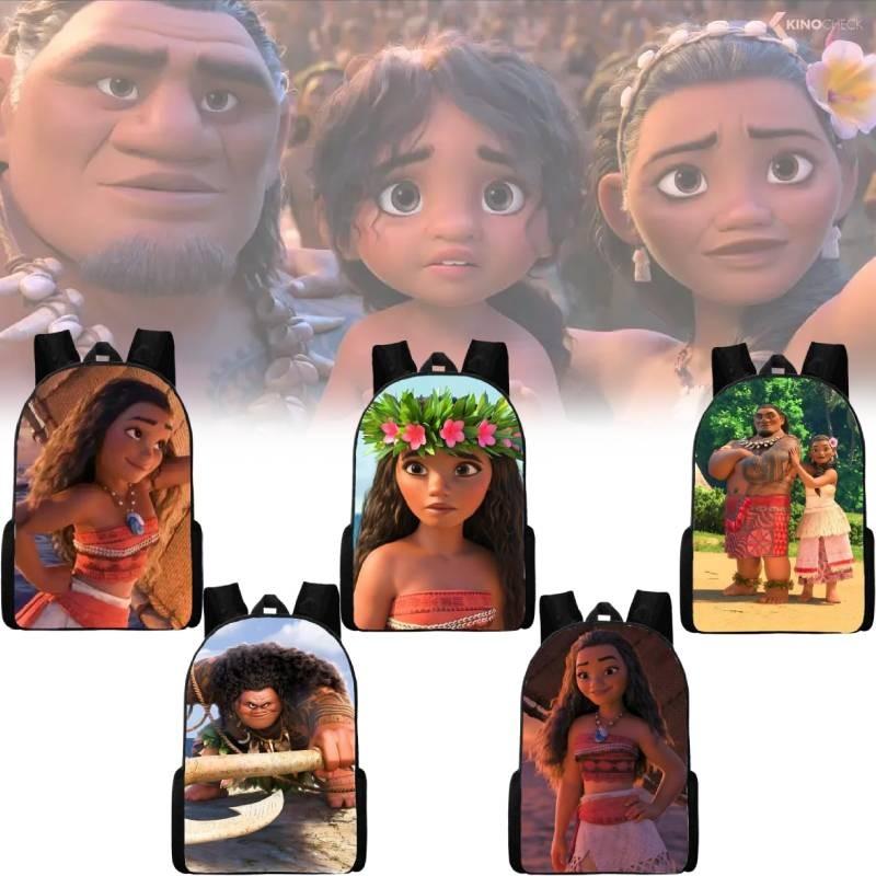 Moana Ocean Character Kids Backpack Set With Durable Waterresistant Material For School Use