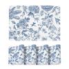 Blaues Blumenmuster Vögel Frühling Vinyl Tischsets Set of 4, Waschbar Hitzebeständig Rutschfest Gewebter Kunststoff PVC Platzsets