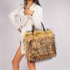 Popular Imitation Fur Plush Women's Handbags Soft Portable Ladies Tote Bag Light Luxury Niche Simple Versatile One Shoulder Bag for Mother's Day Gifts