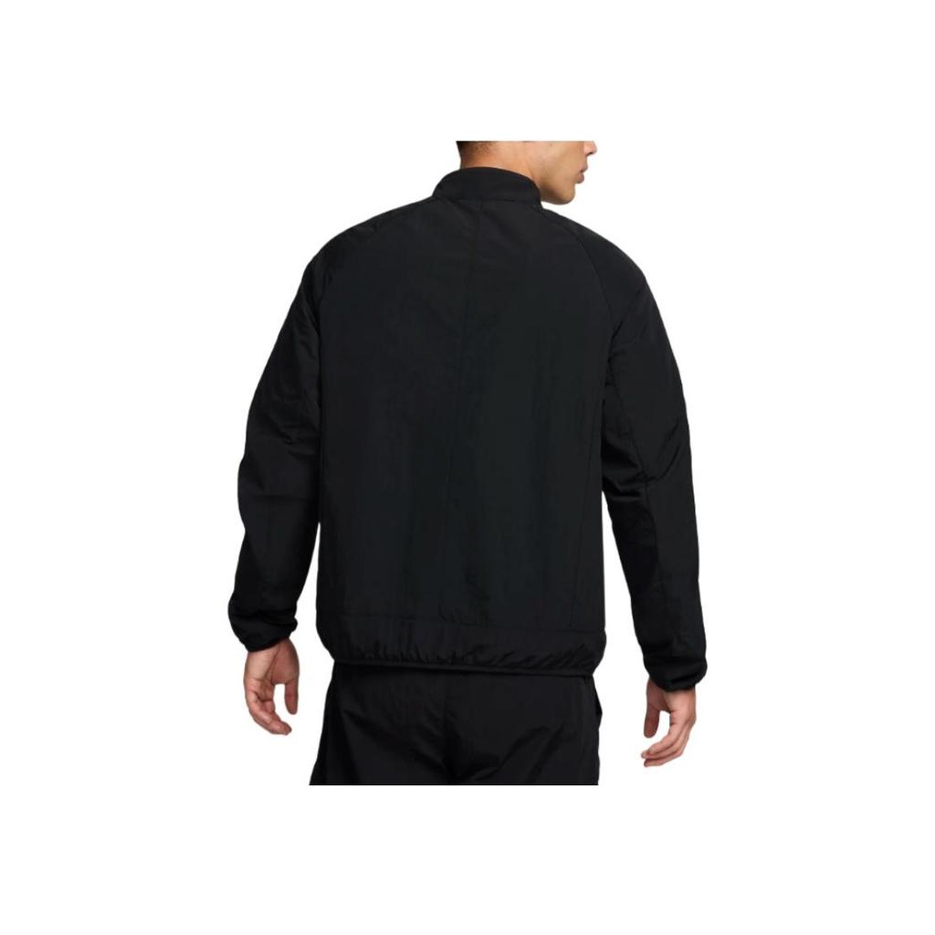 Nike Solid Color Comfortable Soft Long Sleeve Jacket Men jackets Black FZ0752-010