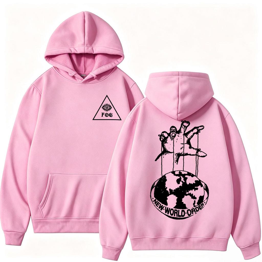 Forward Observations Group World Order Hoodies Fashion Vintage Punk Long Sleeve Unisex Autumn Winter Oversized Tracksuit