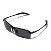 [EPTIS] Polarized Sunglasses, Half-Rim, Lightweight Alloy Frame, UV Protection, Non-Prescription, Unisex (Black)