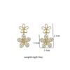 Cute Flower Spring and Summer New Super Fairy Internet Celebrity Earrings Exquisite Small Flower Stud Earrings Women's Earrings Super Fairy E8119