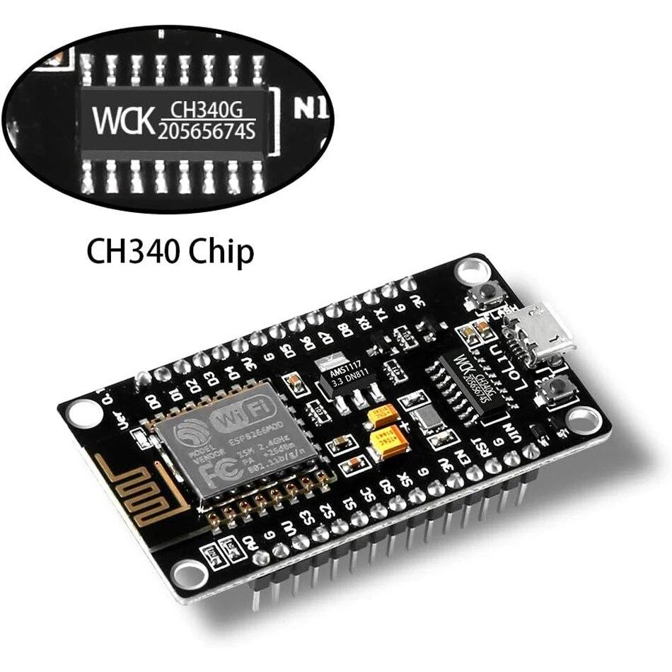 

ESP8266 NodeMCU LUA CH340 ESP-12E WiFi Internet Development Board 4M Flash Serial Wireless Module для Arduino IDE/Micropython