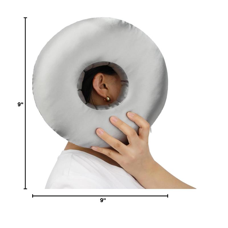 Ear Piercing Pillow For Side Sleepers O Shaped Ear Guards Pillow With Ear Hole For Home Travel For Pain Ear Pressure Sores