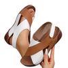 2025 Summer Open Toe Women's Sandals Fashion Color Matching New Plus Size Casual Light Comfortable Best Seller Wedge Sandals