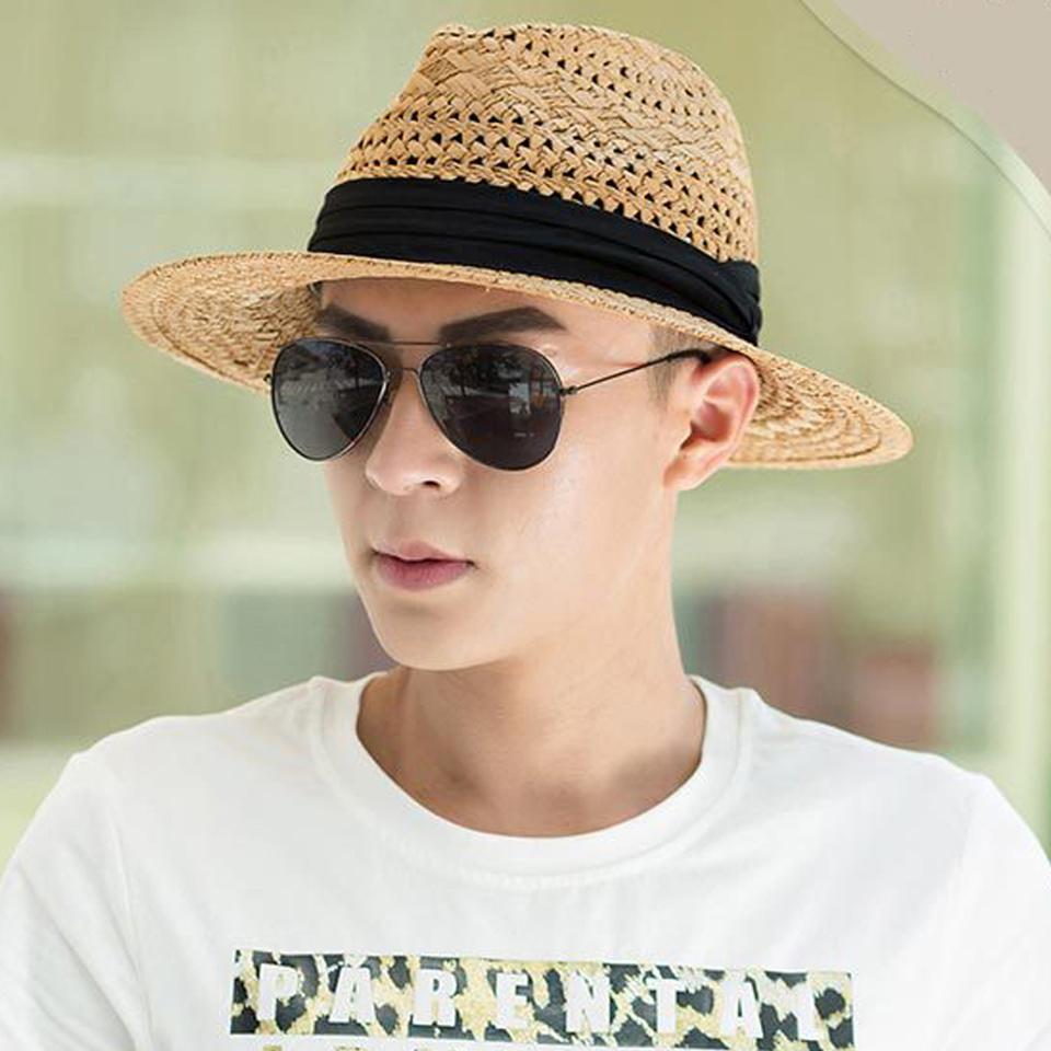 Buy Unisex Summer Beach Hollow Sun Hat 