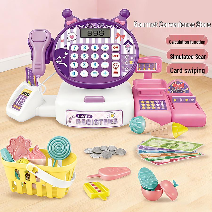 Kids' Cross-Border Playhouse Cash Register Toy: Shopping & Calculation Set for Parent-Child Interaction