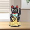 Colorful Lucky Cats Electric Sculpture Plastic Figurine For Restaurant Hotel Desktop Car Dashboard Fengshui Decors