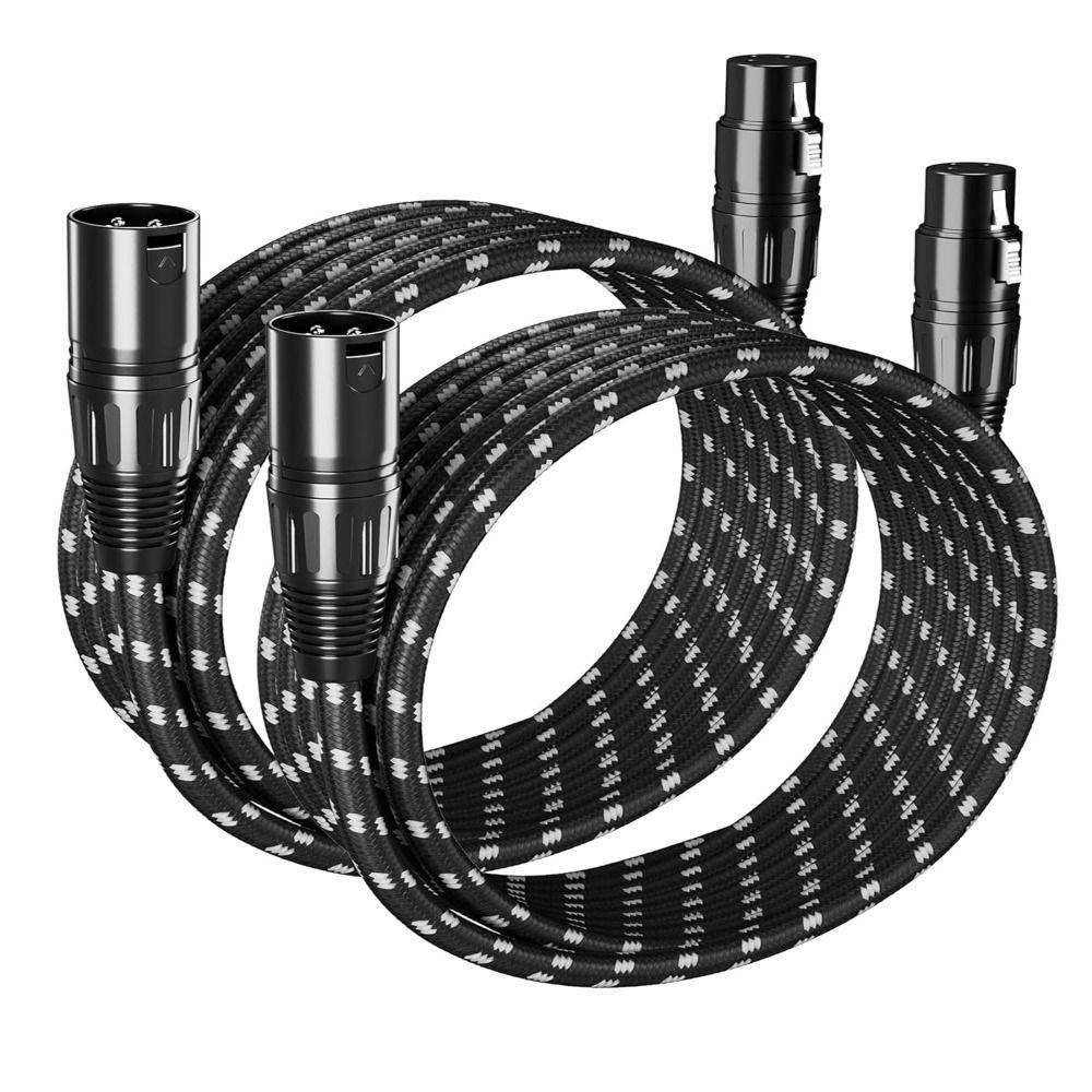 

3pin Jack XLR Cable Nylon Braided Mic Mixer 2025 Microphone Cable Studio Recording 6 inch