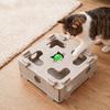 Bite Resistant Cat Maze Play Box Felt Cat Teaser Box Funny Interactive Cat Toy  Kitten