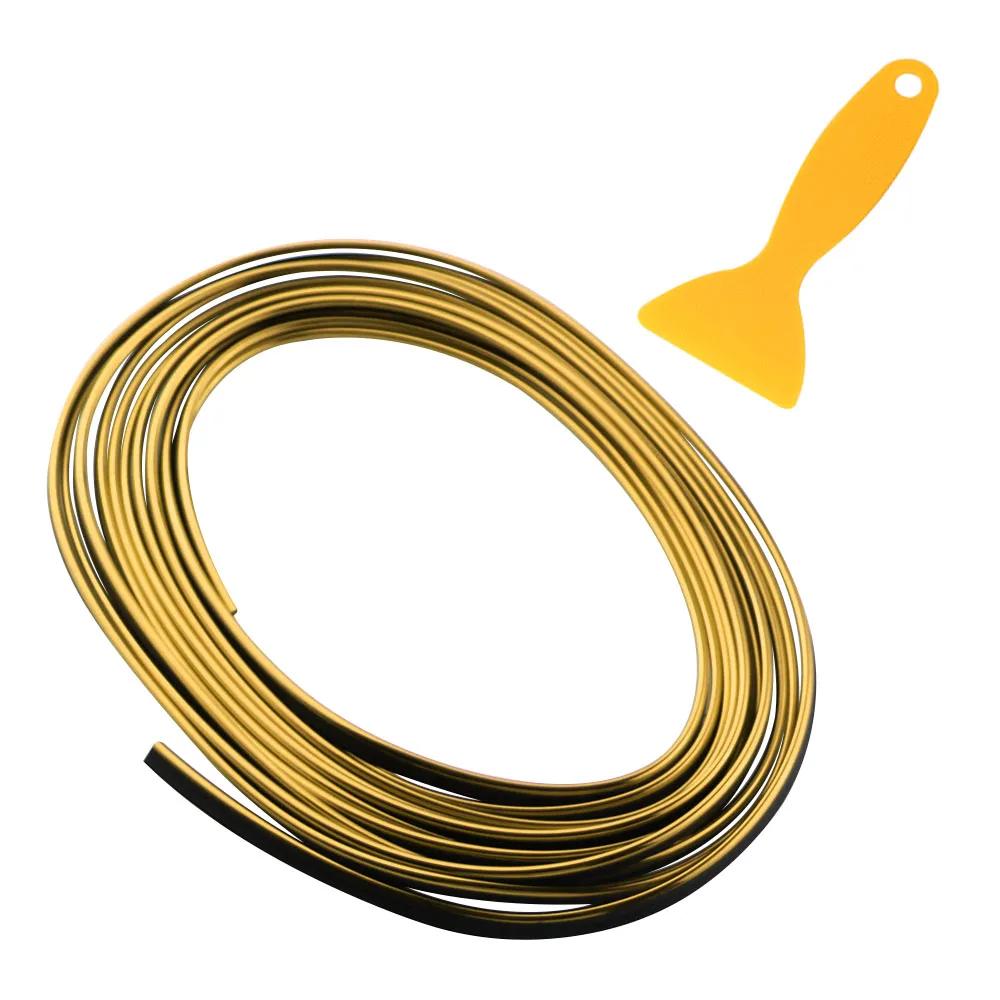Car Interior Moulding Decoration Flexible Strips Gap Fillers Strip Universal Auto Mouldings Dashboard Styling Trim Accessories