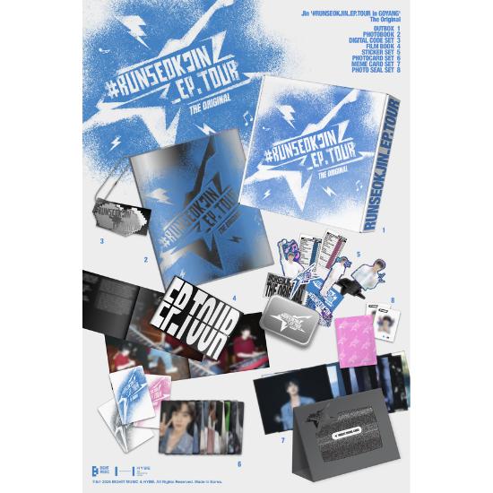 Select POB SET Ver BTS Jin RUNSEOKJIN EP TOUR in GOYANG The Original CHALLENGE BOOK