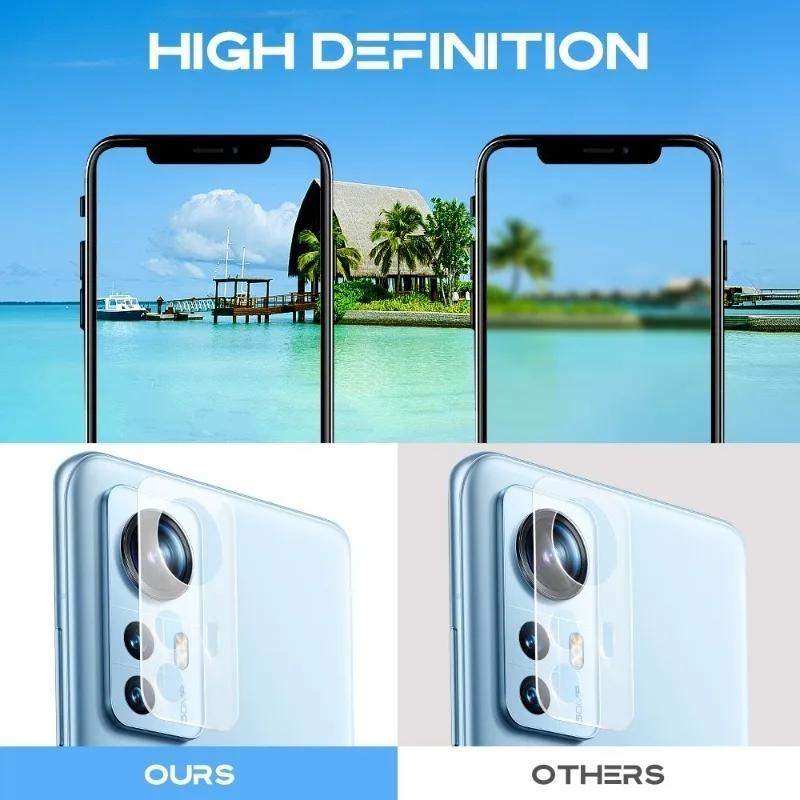 6 In 1 Tempered Glass for Xiaomi 12 Pro 12X Screen Protector Lens Glass for Xiaomi 12 12X 12Pro Protective Tempered Glass Films