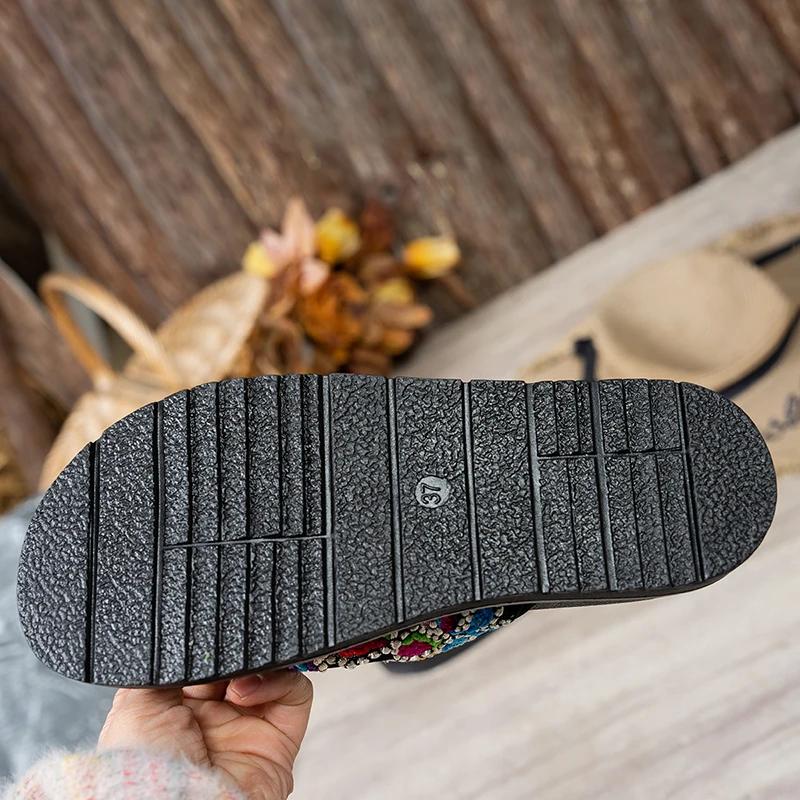 Fashion Mix Color Chunky Platform Slippers Women 2025 Fashion Flowers Non-Slip Sandals Woman Buckle Soft Thick Bottom Casual Slides