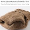 Thermal Winter Gloves for Men Thickened Warm Windproof Fleece Lined Anti-Slip Touch Screen Cycling Skiing Outdoor Sports