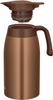 Thermos Stainless Steel Brown Insulated Tabletop Pot with Vacuum Flask Keeps Food Hot and BWG Pot, 2L, Gold, Design, Cold, TTB-2001