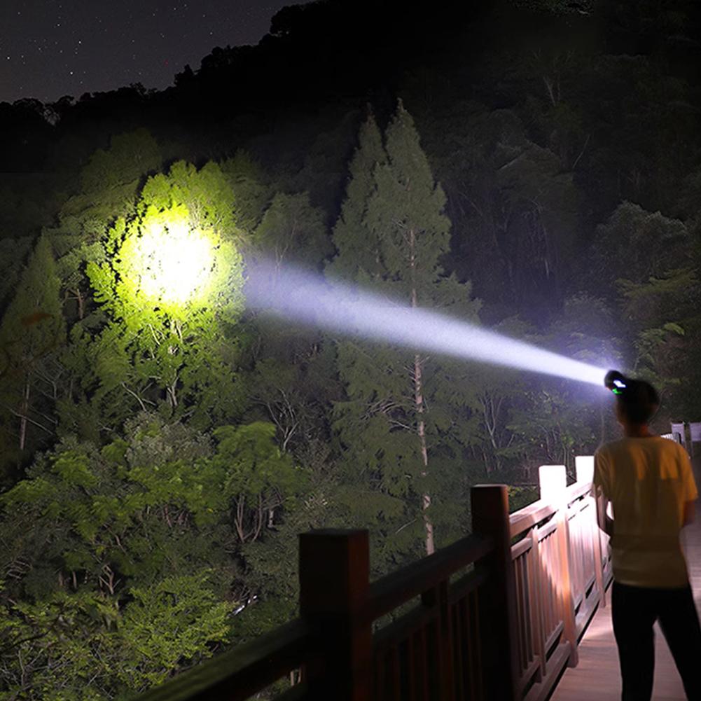 Outdoor Portable Strong Headlight Ultra Bright Head Mounted Night Fishing Light Ultra Long Endurance Mining Lamp Rechargeable