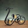Iron Wine Rack with Glass Holder, Retro Swan Bicycle Wine Stand, Tabletop Red Wine Glass Hanger for Home Bar