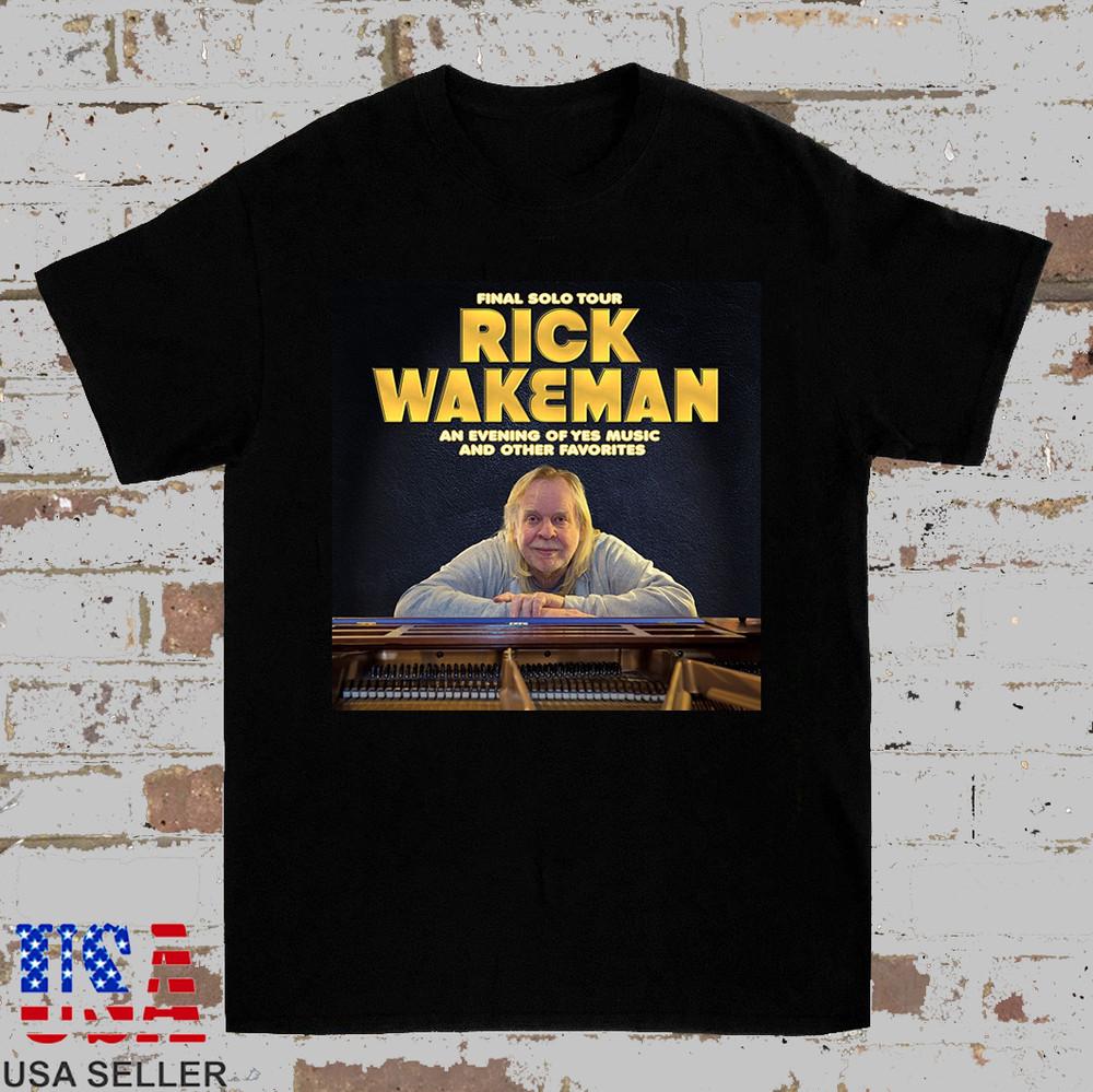 

Rick Wakeman yes Band 2025 The Final Solo Tour T Shirt Full Size S-5XL Unisex T-Shirt XXXL