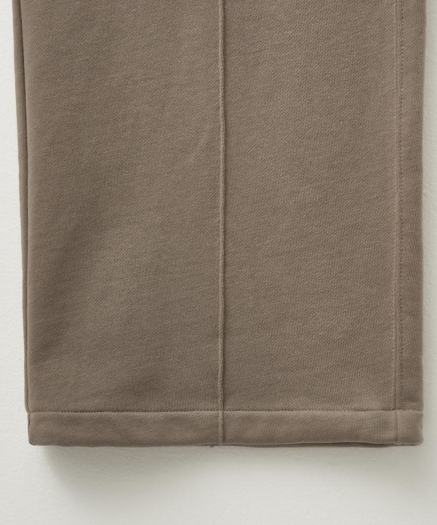 Seteo Cotton Elastic Waist Sweatpants Brown (Type A)