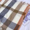 Plaid Scarf Women's New Autumn and Winter Fashion Imitation Cashmere Fringed Shawl Thickened Warm Scarf