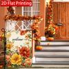 2D Flat - 2D Flat Welcome Pumpkin Flowers Thanksgiving Garden Flag_1-28X40 Inch Outdoor Garden Flag Double-Sided Home Decoration Courtyard Decoration