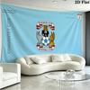 Coventry City Wall Tapestry Aesthetic Wall Hanging Printed Fabric Blanket Decorative Tapestries for Bedroom Living Room Home Decor