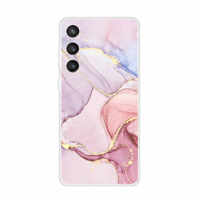 6.7" For Samsung S24 FE 5G Case Marble Soft Clear TPU Silicone Phone Covers for Samsung Galaxy S24 FE Case Bumper S24FE S 24FE