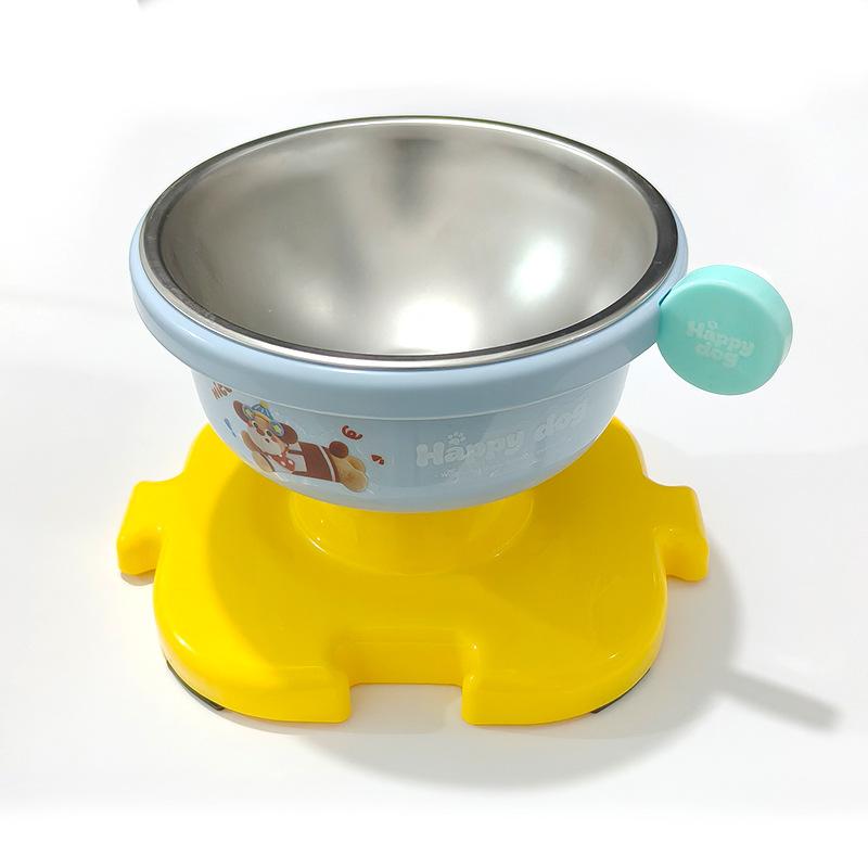 Stainless Steel Elevated Cat Food Bowl for Indoor Cats Tilted Food Bowls Cute Raised Cat Dish for Flat Faced Cats and Kitten