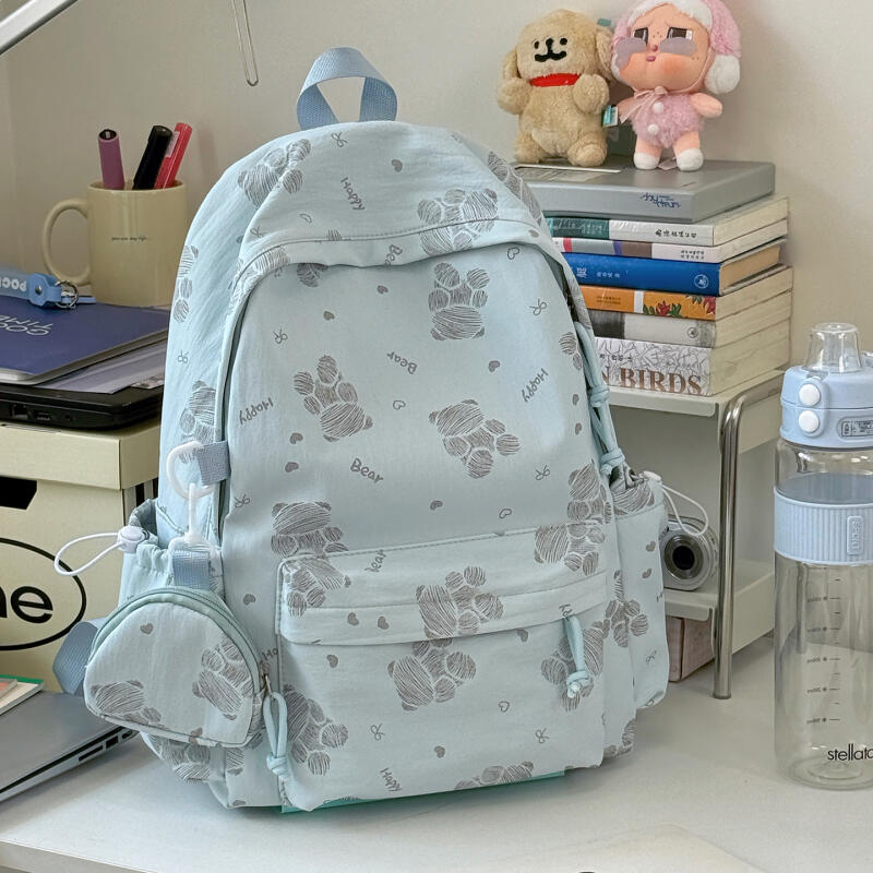 Cartoon Bear Backpack Student Class Schoolbag Lightweight Backpack
