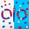 25/49PCS 3D US Independence Day Silicone Bead Set, Perfect for DIY Handmade Crafts Such As Keychains, Necklaces, Bracelets, Etc