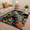 3D Cartoon Astronaut Weltraumfahrer Planet Wohnzimmer Rutschfester Teppich für Schlafzimmer Spielzimmer Sofa, Heimdekoration Fußmatte Weihnachten