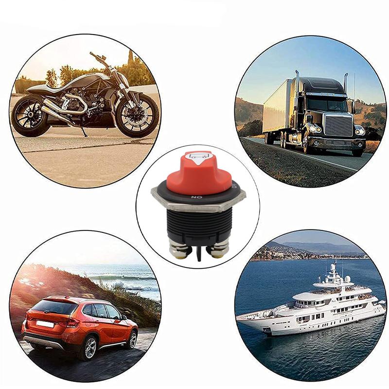 300A/200A/100A/50A Car Battery Switch Rotary Disconnect Power Cut Off Disconnecter Isolator For Auto Truck Motorcycle Boat RV