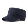 Summer Breathable Flat Top Hat Men's Outdoor Sunscreen Hat for Middle-Aged and Elderly Climbing Full Sealed Cap