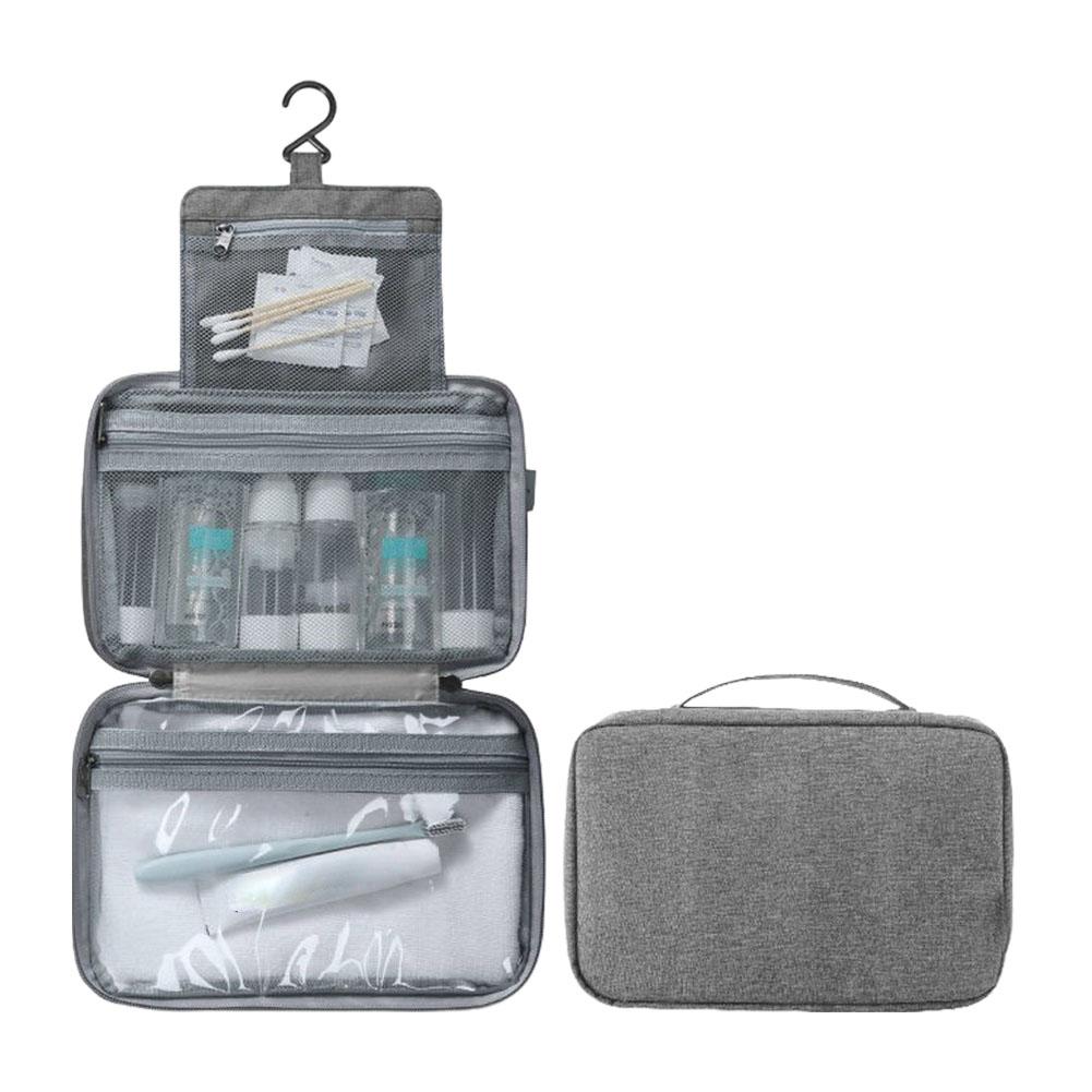 Travel Waterproof Folding Dry and Wet Separation Toiletry Bag Cosmetic Storage Bag Wet Dry Separated Bag travel toiletry bag