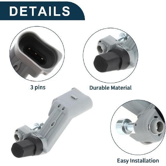Crankshaft Position Sensor for VW Jetta 1.9TDI 2005-2006 Sturdy No.036906433 Engine Crank CKP Sensor Gray 1 Pc
