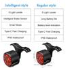 Bicycle Taillight Bicycle USB Smart Auto Brake Sensing Light Waterproof  Charging Cycling Taillight Warn Bike Rear Light